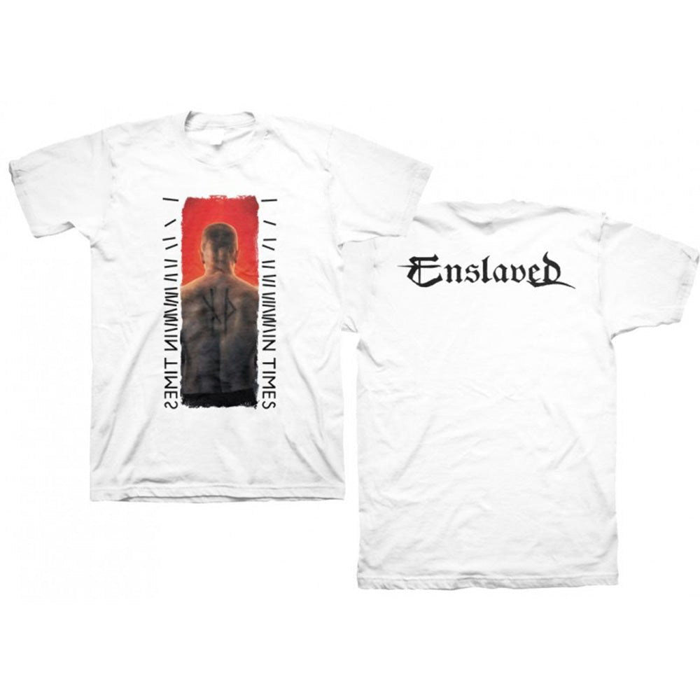 ENSLAVED エンスレイヴド - IN TIME WHITE / バックプリントあり / Tシャツ / メンズ - PGS
